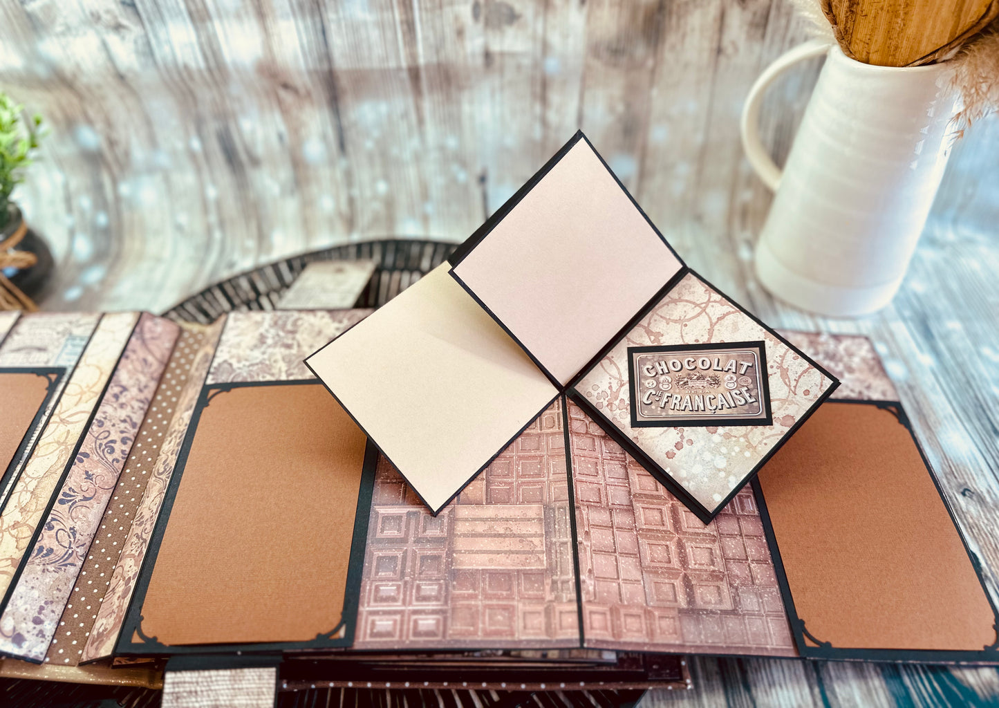 Album photos scrapbooking pop-up "Coffee and chocolate"