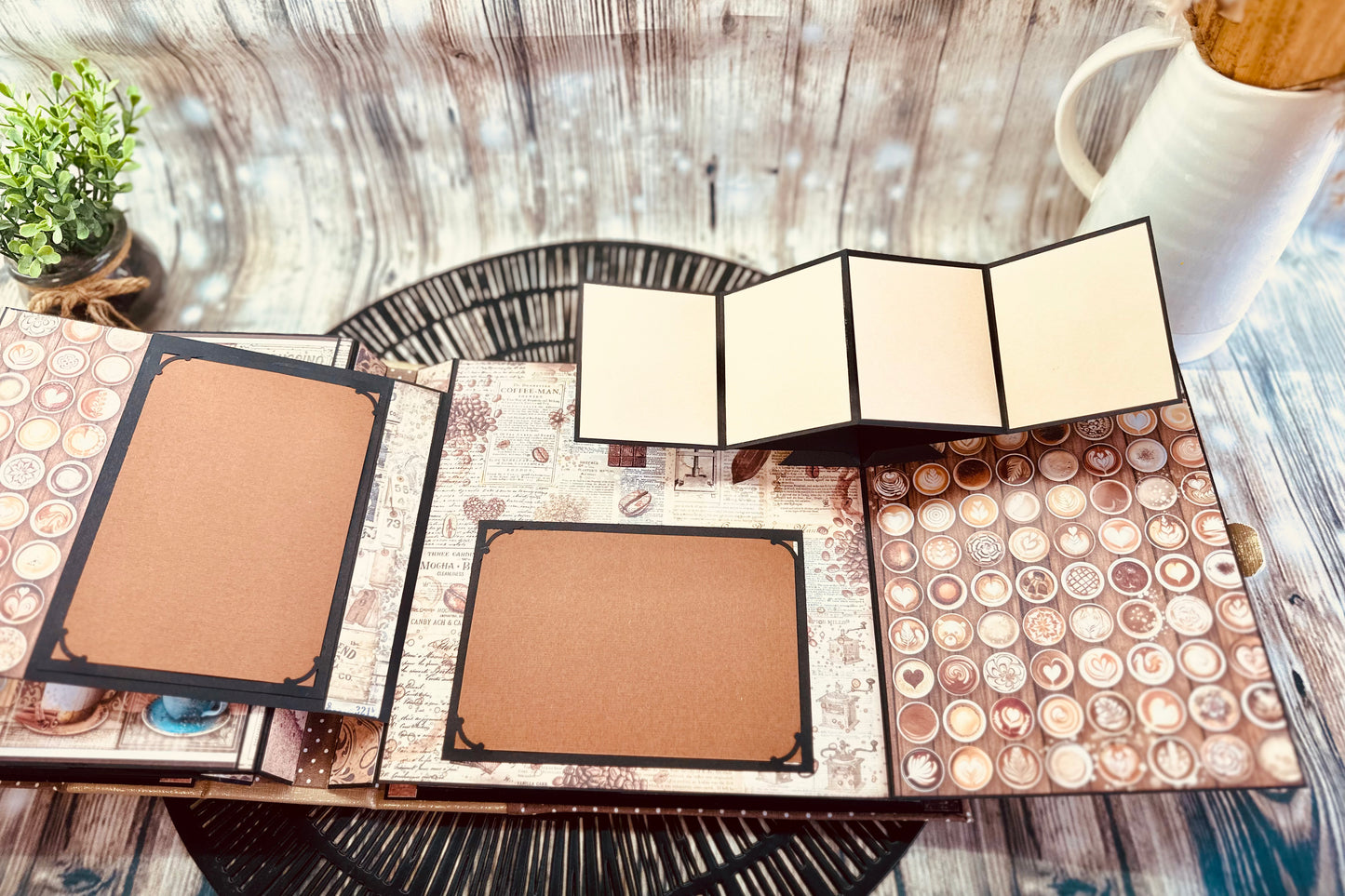 Album photos scrapbooking pop-up "Coffee and chocolate"