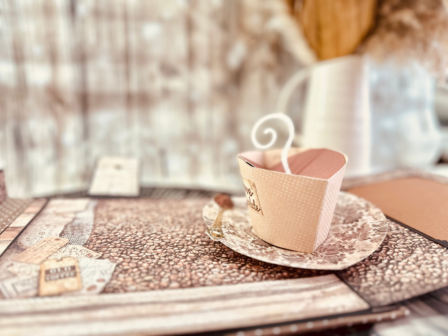Album photos scrapbooking pop-up "Coffee and chocolate"