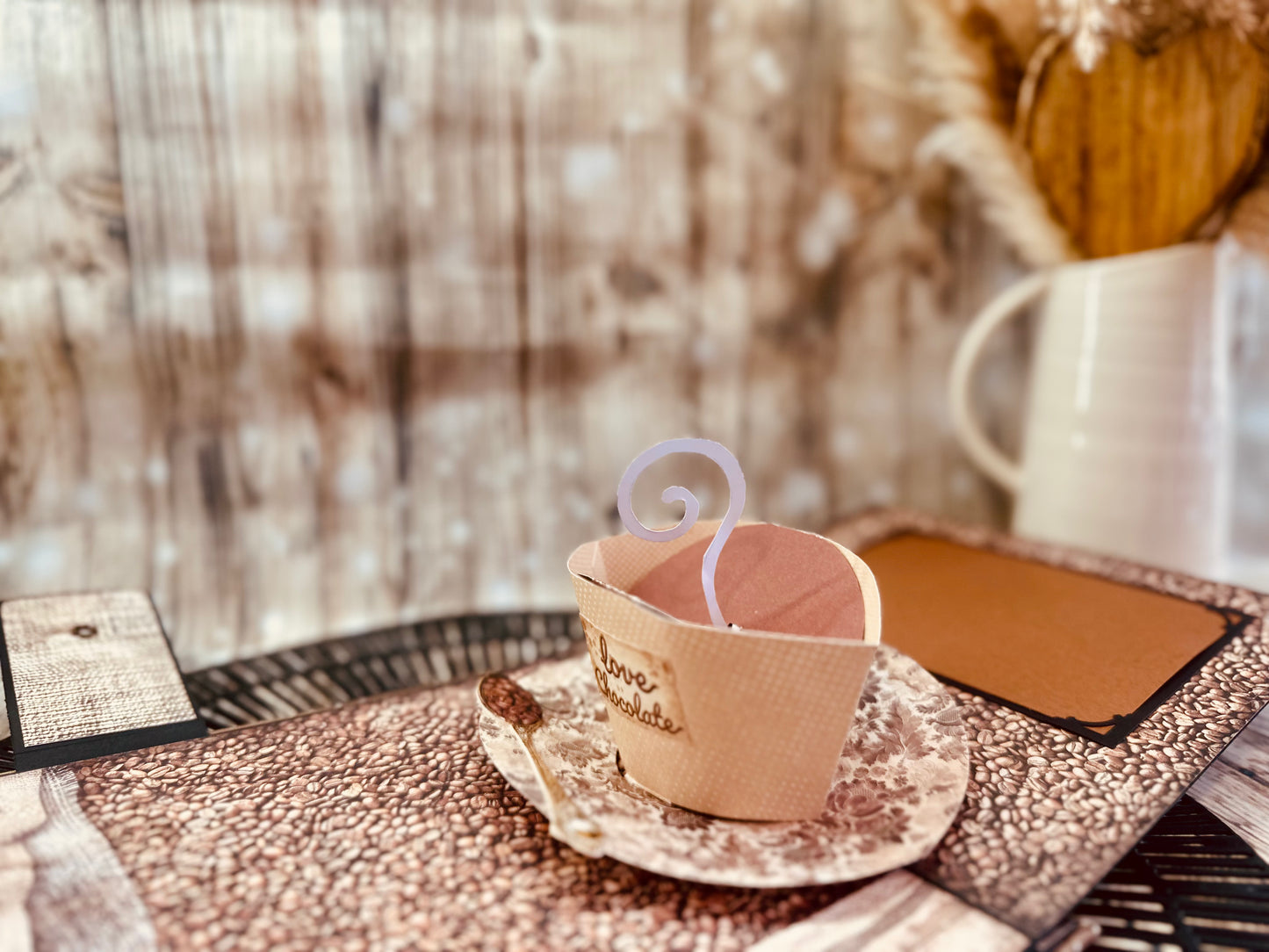 Album photos scrapbooking pop-up "Coffee and chocolate"