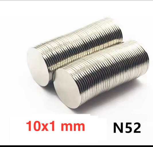 Aimants N52 (10 pièces) 10x1 mm