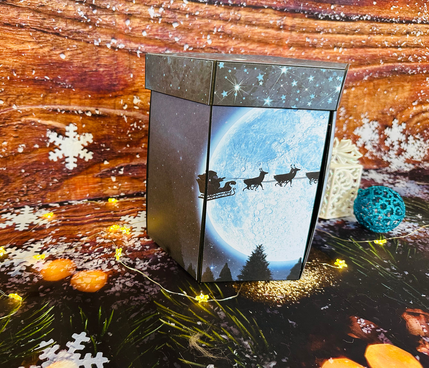 Calendrier de l'Avent boite hexagonal "Polaire  "