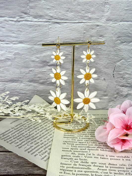 Boucle d'oreilles "Marguerite"