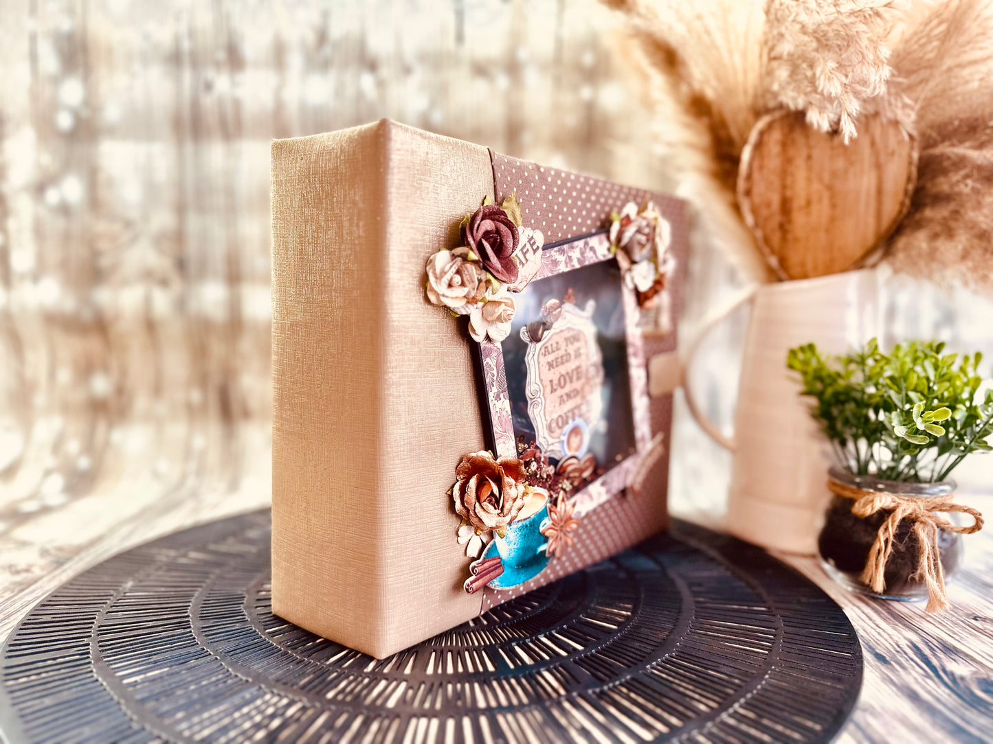Album photos scrapbooking pop-up "Coffee and chocolate"