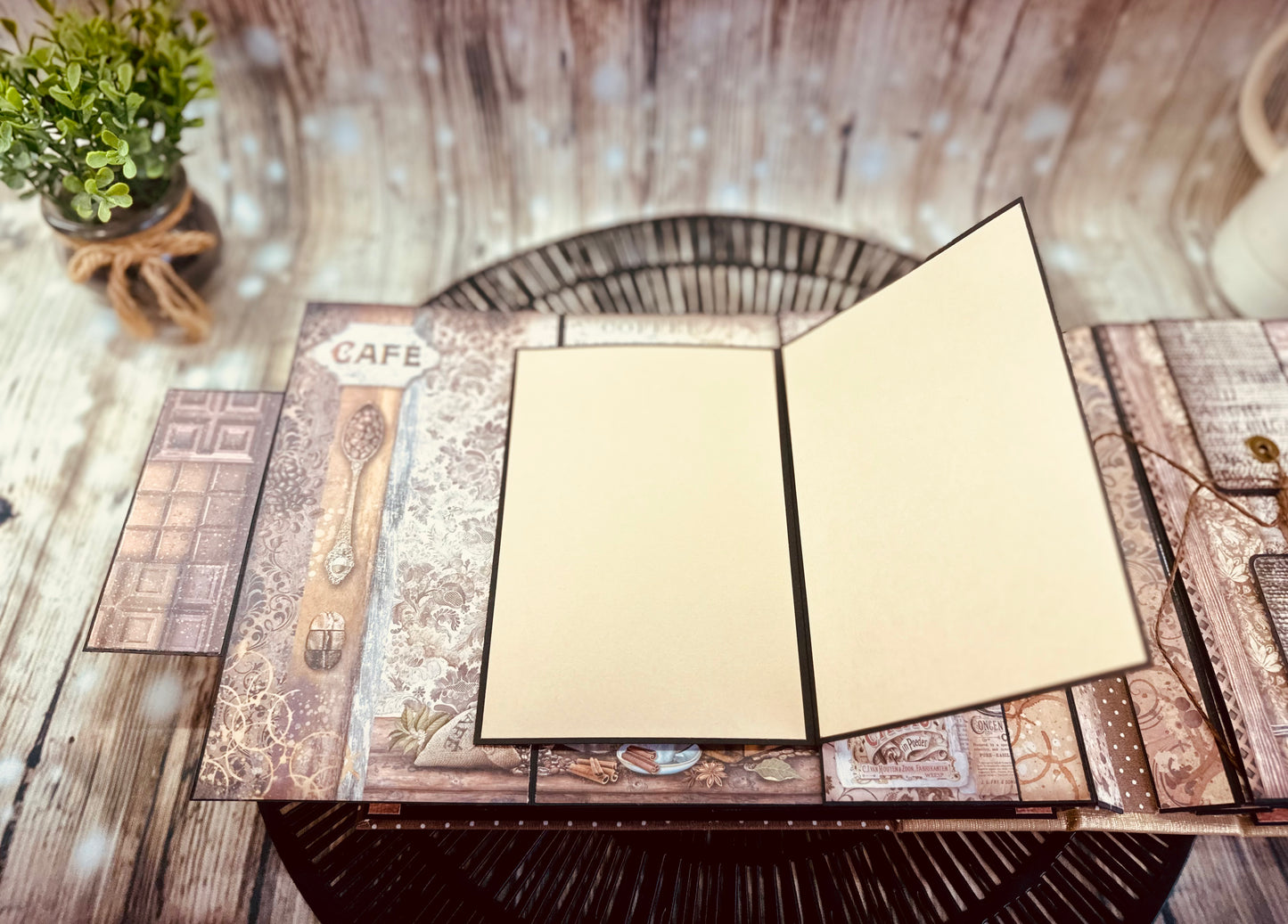 Album photos scrapbooking pop-up "Coffee and chocolate"